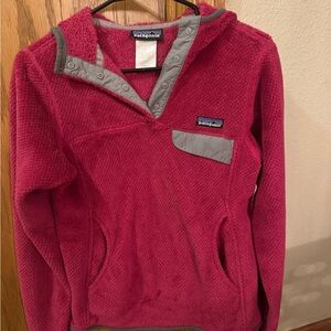 Patagonia Berry Fleece with Gray Trim